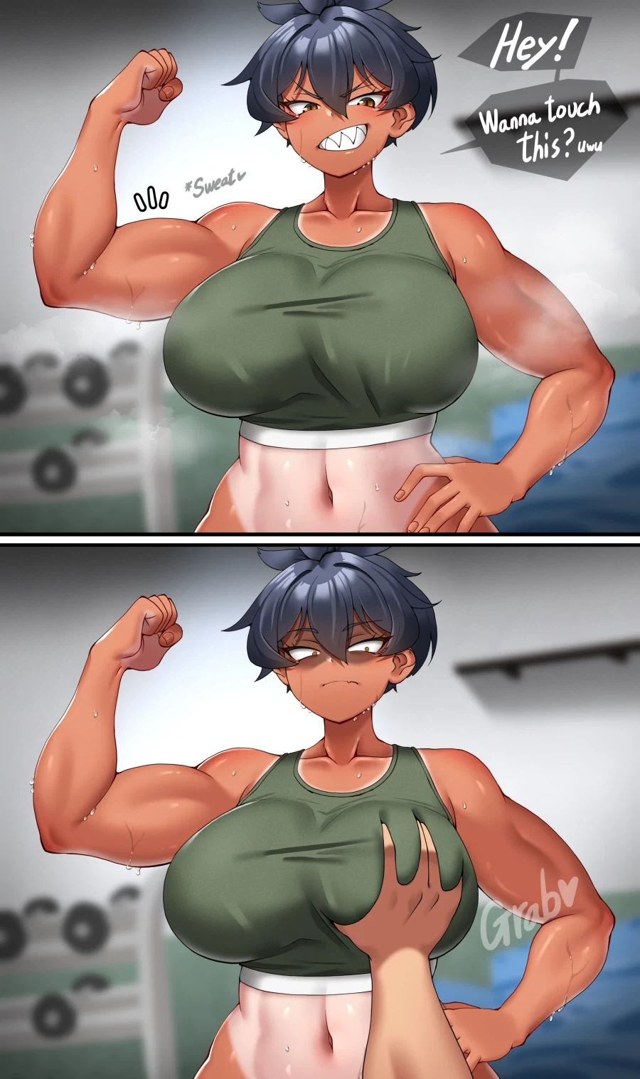 존나 쎈 태닝 톰보이로 TS되서 아사나기, 오부이, 네로마신 세계관에 가고싶다_2.webp