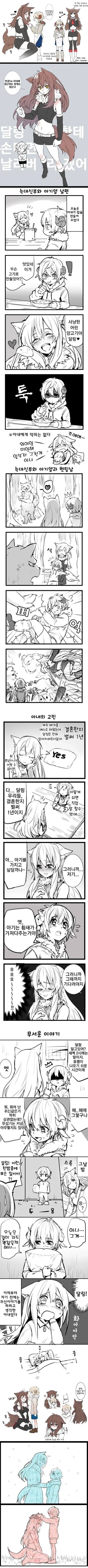 취한 나머지 딸을 보고 10년 전에 죽은 아내의 이름을 부른 아빠.manhwa 이미지 2