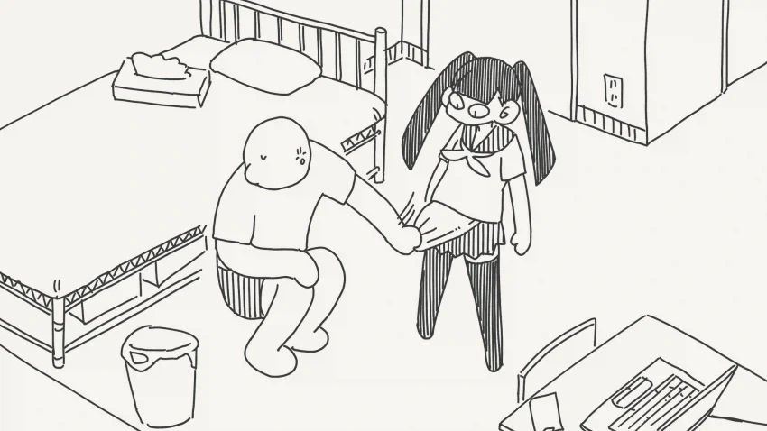 배 부풀리고 장난치는.manga_2.webp