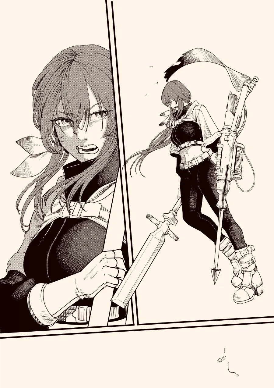 도도한 귀쟁이 여인을 붙잡은 리자드맨.manga 대표 이미지