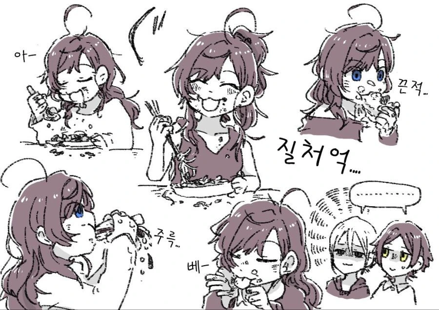 니케)컵라면 익기를 기다리면서 발기하기 대표 이미지