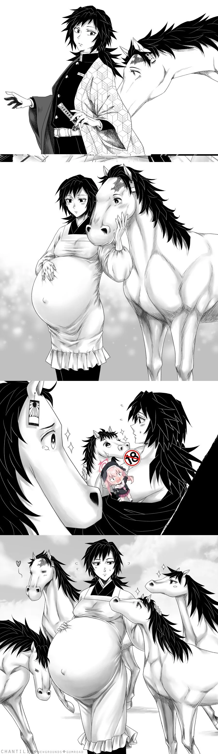 @) 프로듀서에게 무릎 베게를 시도하는 히나나.manga 대표 이미지