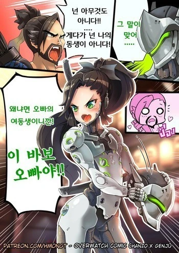 [오버워치] 여동생이랑 싸우는 만화