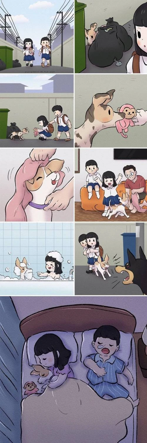 강아지 키우는 만화 manhwa