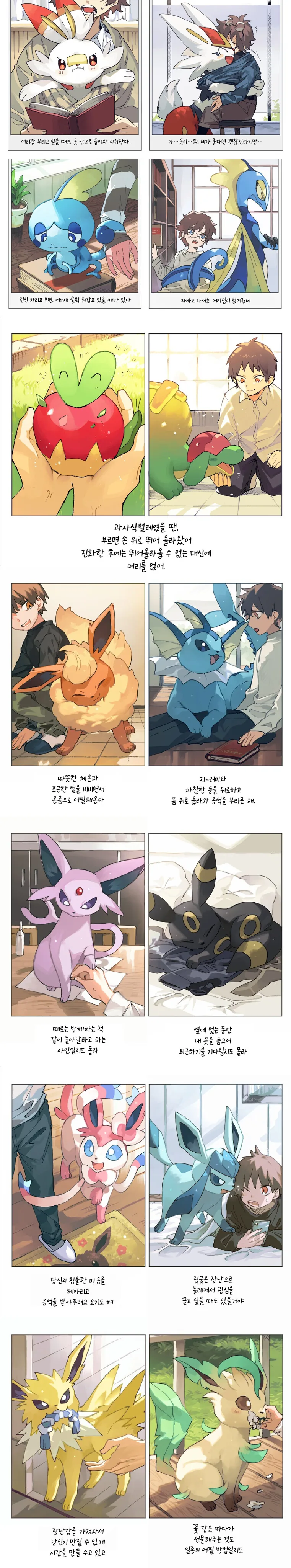 포켓몬) 진화 전후 힐링 만화.manhwa - 이미지 5