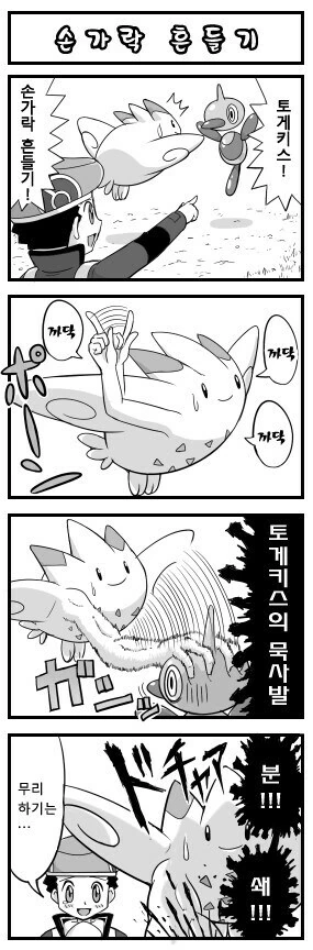 트레이너를 위해 힘내는 포켓몬