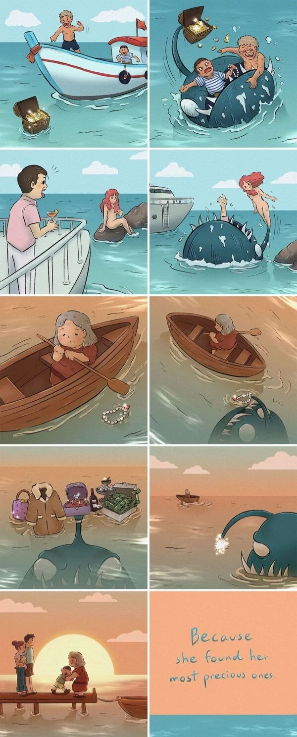 사람을 속이는 바다괴물 .manhwa