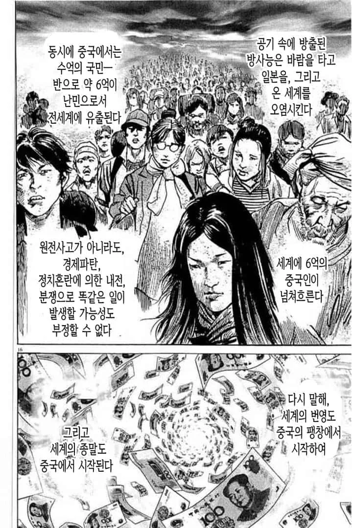 중국이 망하면 안된다고 주장하는 만화