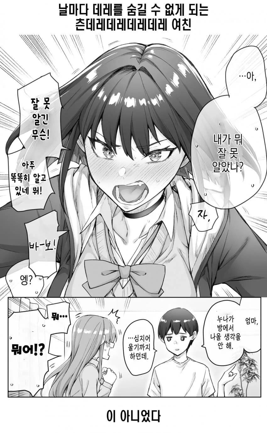 (스압)하루에 데레가 하나씩 늘어나는 츤데레소녀.manwha - 이미지 53
