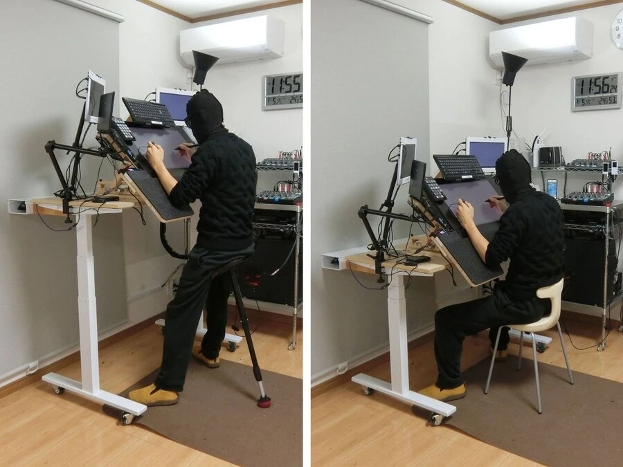 만화작가 라는데 굳은 의지가 느껴지네