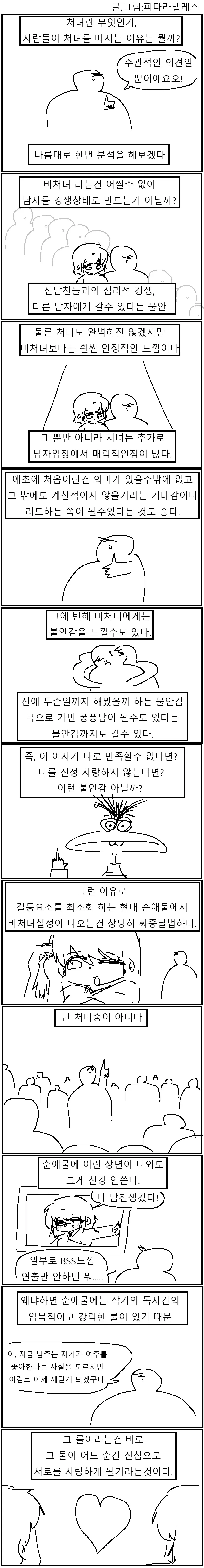 ㅂㅊㄴ와 처녀, 순애에 관한 고찰 만화!!!.manwha