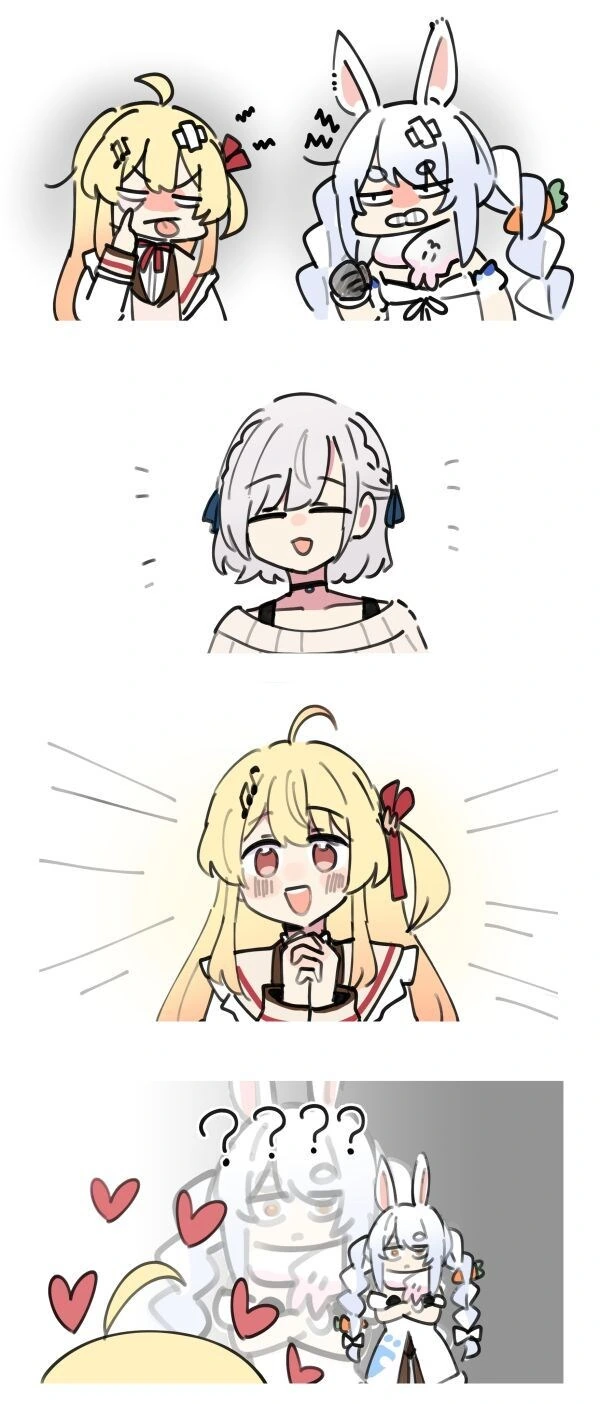 버튜버)해킹당한 카나데를 보는 페코라.comic