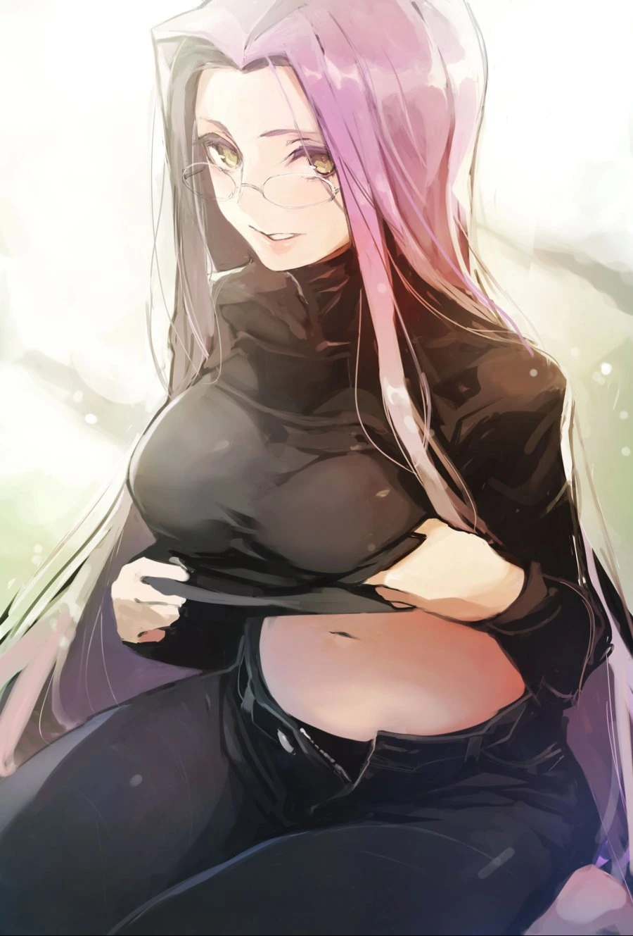 뱃살 보여주는 여자.manga