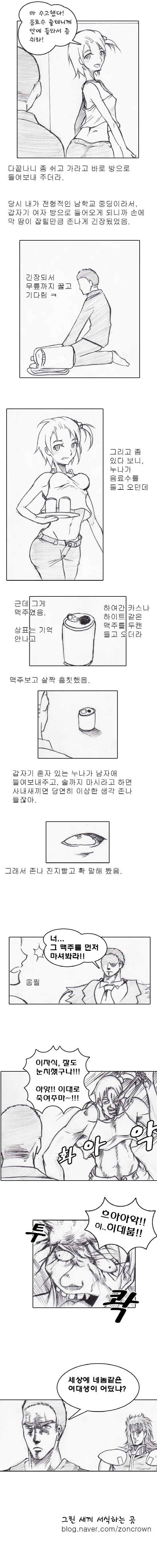 여대생 누나 집에 놀러 가는 만화.manga - 이미지 2