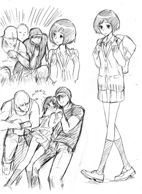 남자들이 여고생의 구멍을 강제로...manga