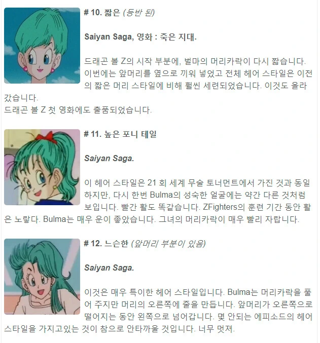 부르마 역대 헤어스타일.manga - 이미지 5