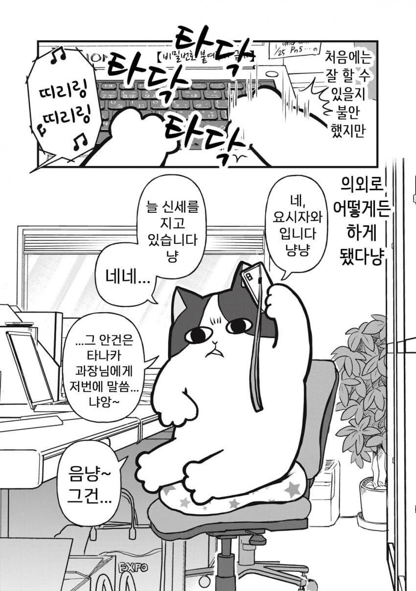 고양이가 대신 일해주는.manhwa - 이미지 2