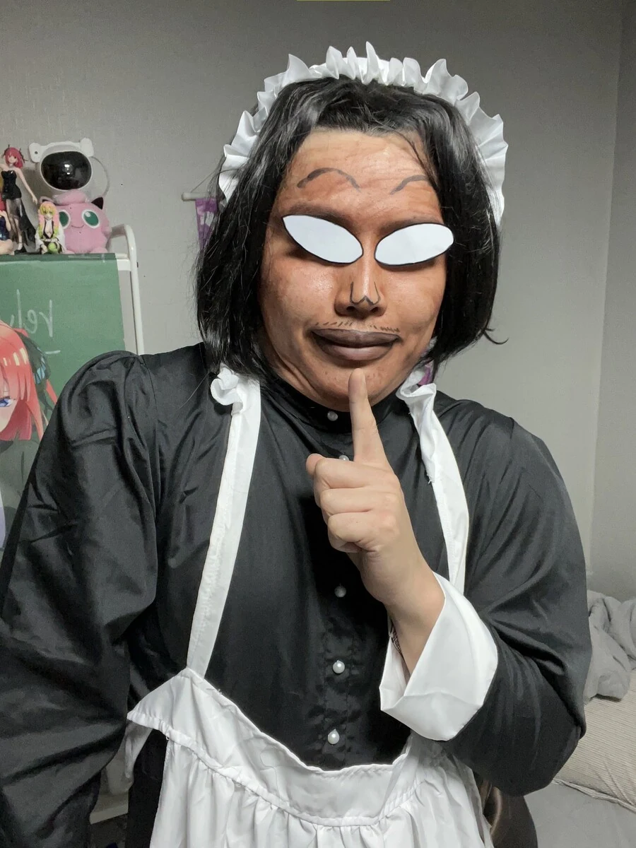 짱구)오수 메이드 코스프레