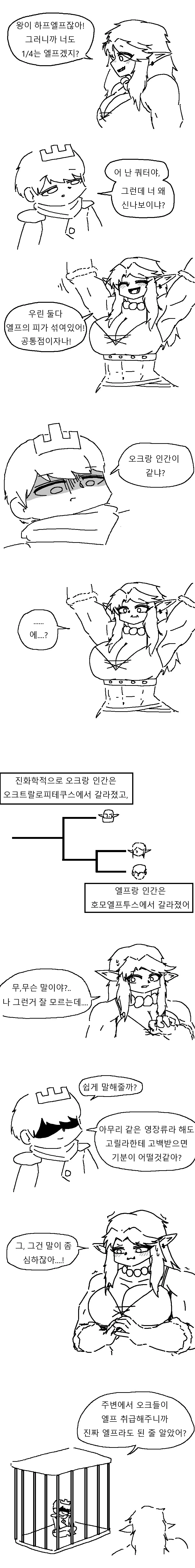 하프엘프 누나에게 고백 받은 썰. manhwa - 이미지 3