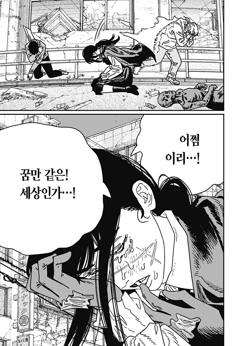 체인소맨/약혐) 비참한 광경을 보고 눈물을 흘리는 전쟁의 악마 - 이미지 3