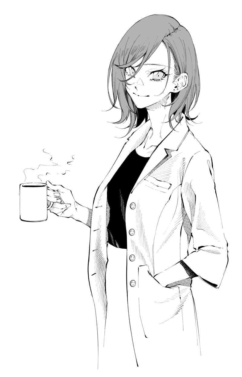 여자 선배가 한쪽으로만 머리 넘기는 manga - 이미지 2