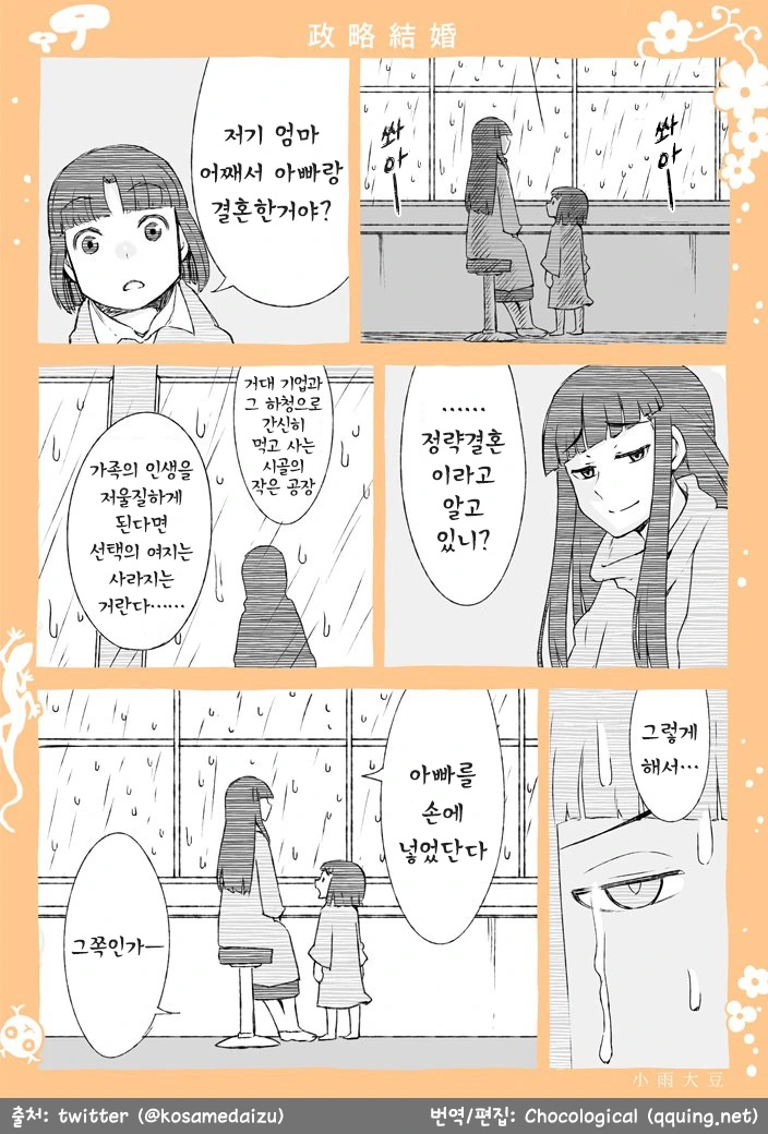 서글픈 정략결혼으로 태어난 아이 만화.manga