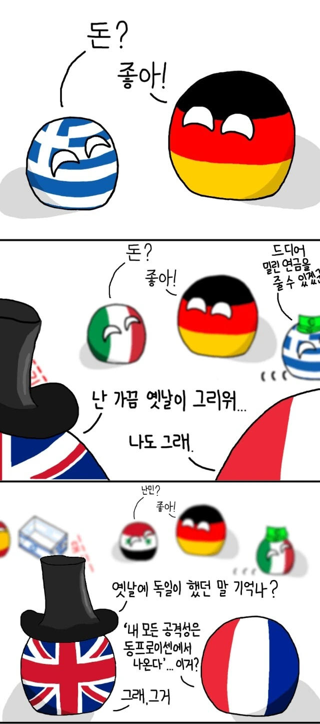 독일의 모든 공격성은 동쪽에서 오는 만화