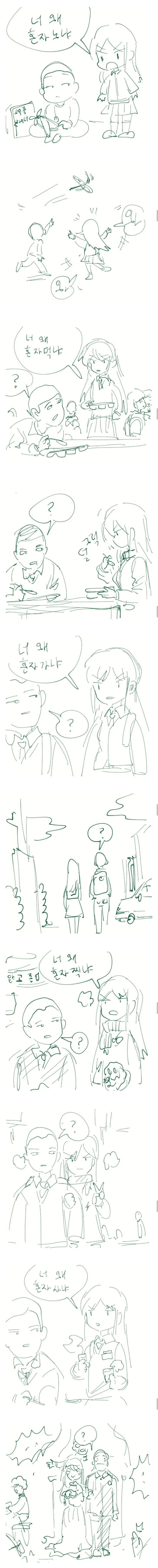 넌 왜 혼자냐?.Manga