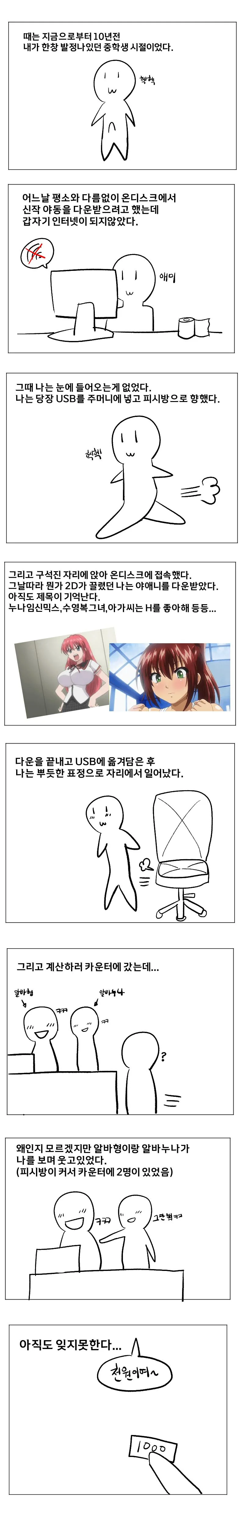 PC방에서 야애니 다운 받았던 Manhwa