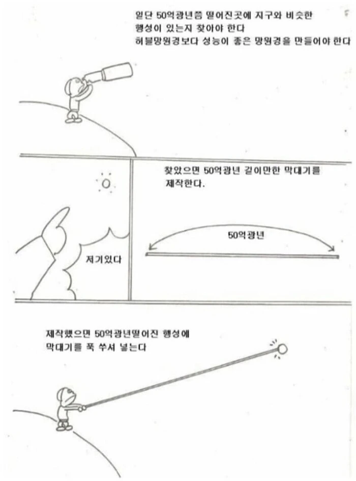 12시간만에 100억광년 떨어진 행성으로 가는 방법.manhwa