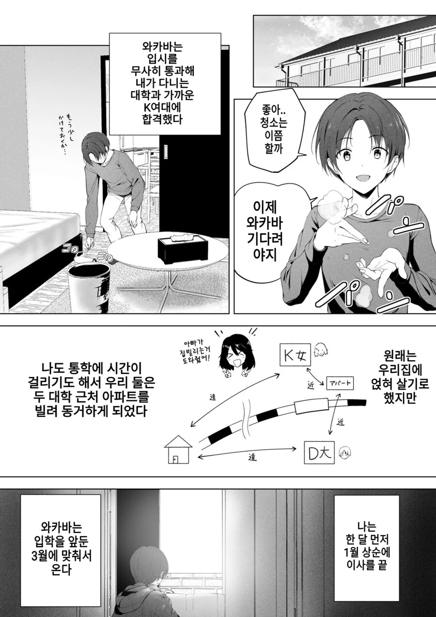 키가 너무 커서 부담스러운 사촌 여동생 만화 - 이미지 2