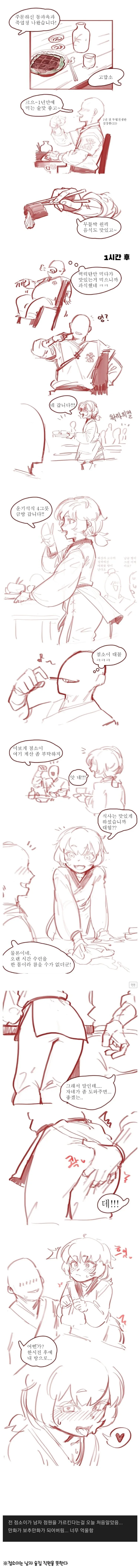 점소이가 강한끌림인 만화.Manhwa