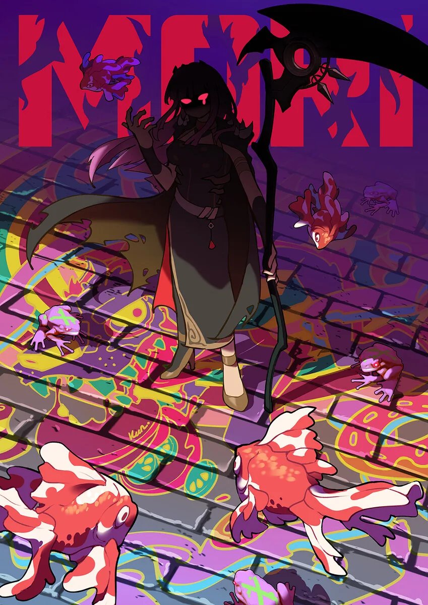 버튜버) 진심 그림체 칼리를 그린 해외공장장.manga