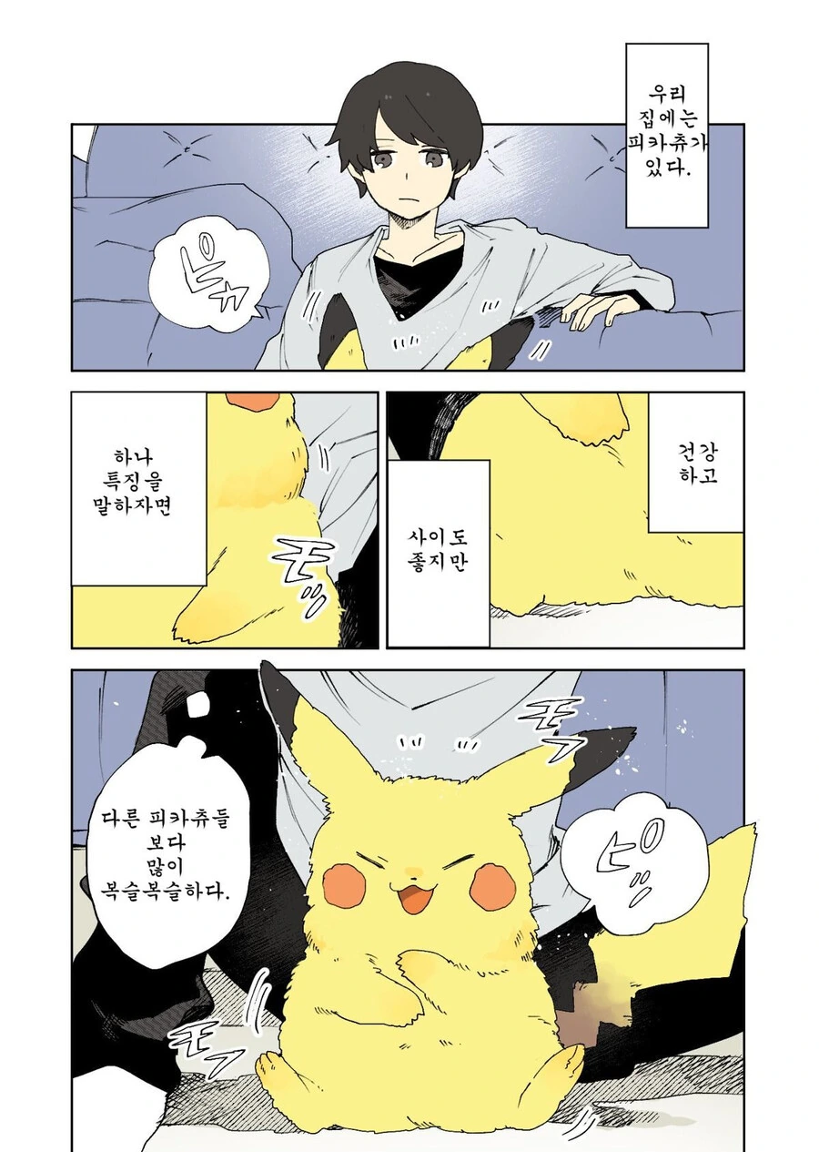 털뿜뿜 피카츄 만화 (미번역본 추가)