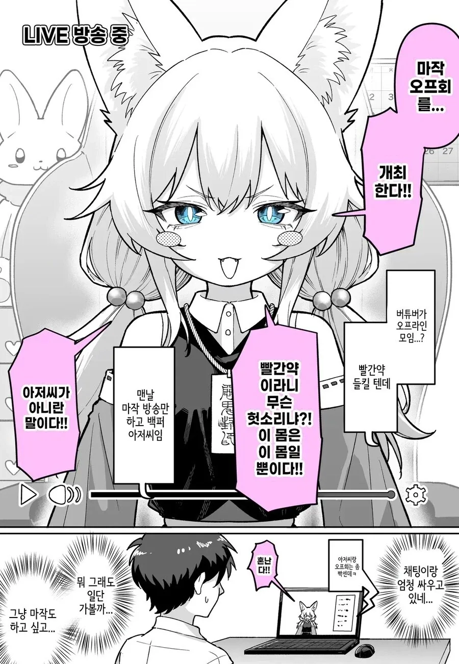 버튜버가 오프라인 모임 하는 만화.manhwa