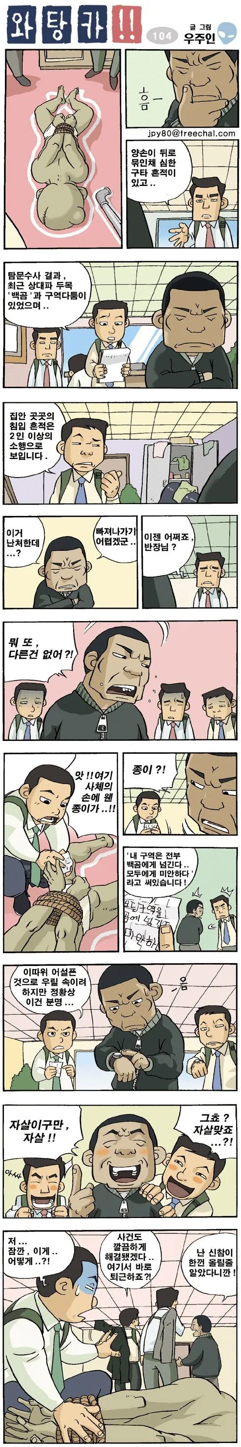 경찰들이 사건 해결하는 만화