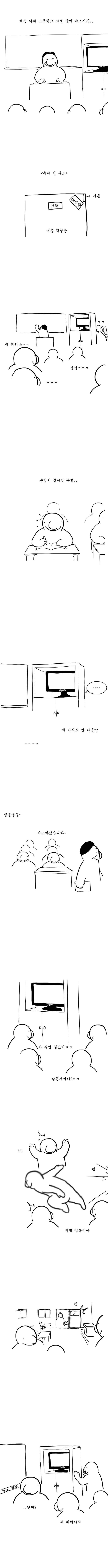 선반 뒤에 들어간 어리석은 소년의 최후.manhwa