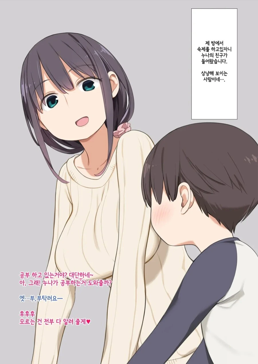 누나의 친구들이 놀러와서 자고가는 만화.manga - 이미지 2