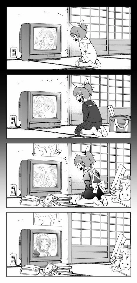 @) 나나와 텔레비전 만화
