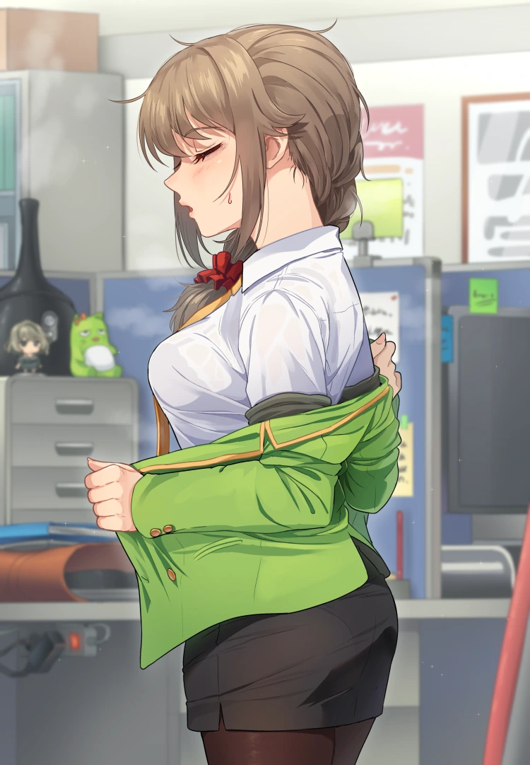 @) 입사후 야근에 찌들어 따뜻해진 치히로씨.manga - 이미지 18