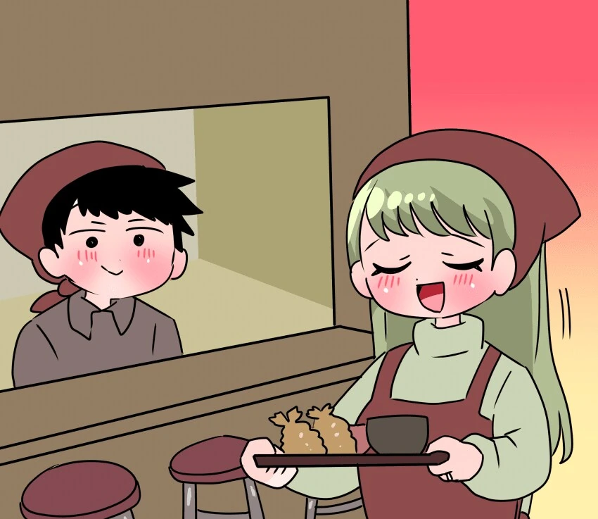 맹인 여성이 그림 파는 만화 - 이미지 12