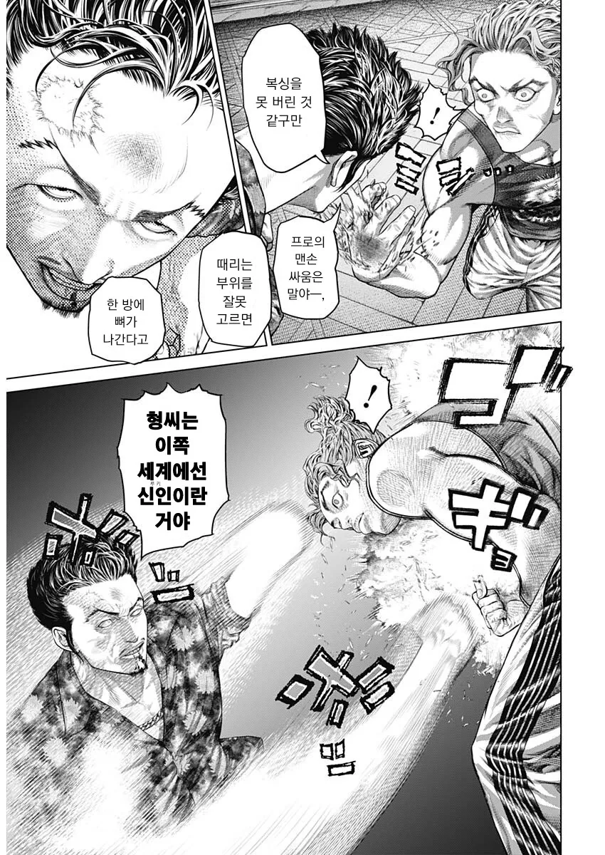격투기 만화 연출 goat