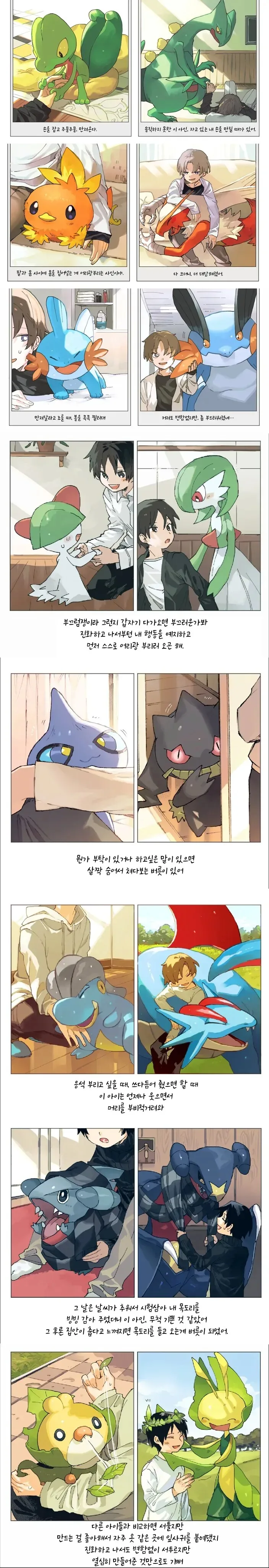 포켓몬 진화 전후 힐링 만화.manga - 이미지 3