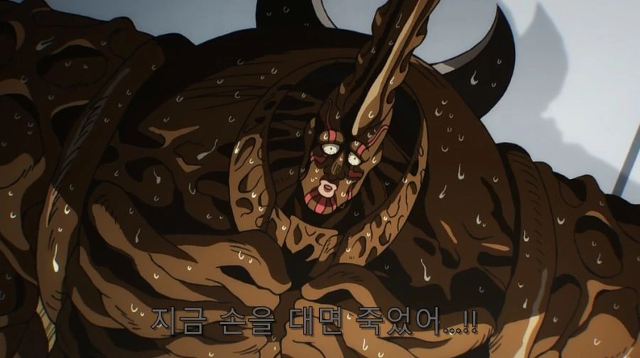 원펀맨에서 첫만남에 사이타마 강함을 알아본 괴인 - 이미지 14