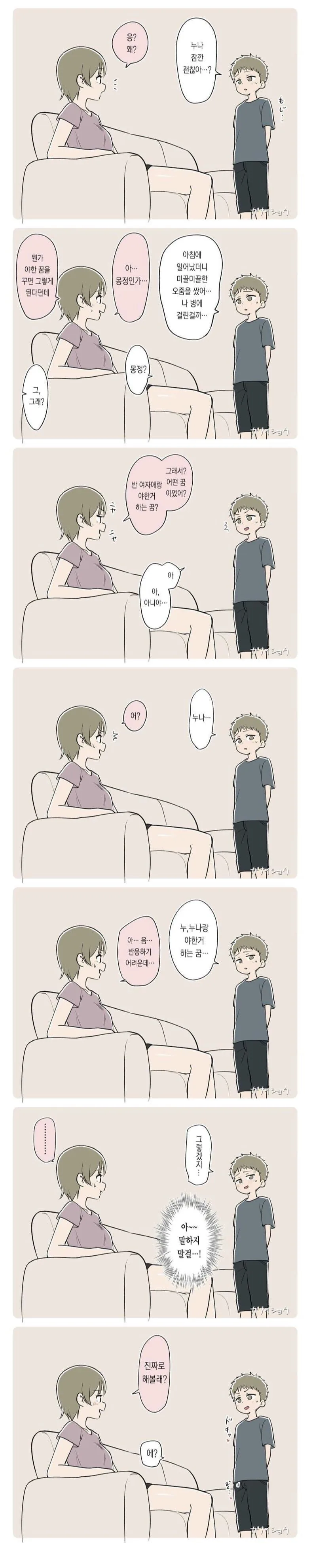 누나 나 몽정했어.manwha