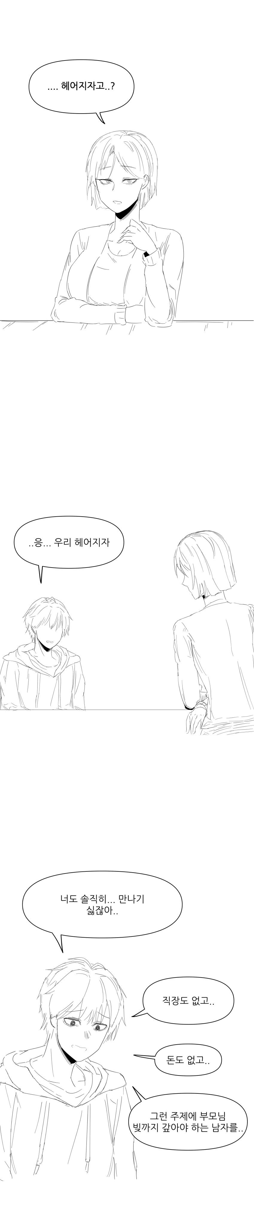 자신이 너무 한심해서 이별하는.manwha