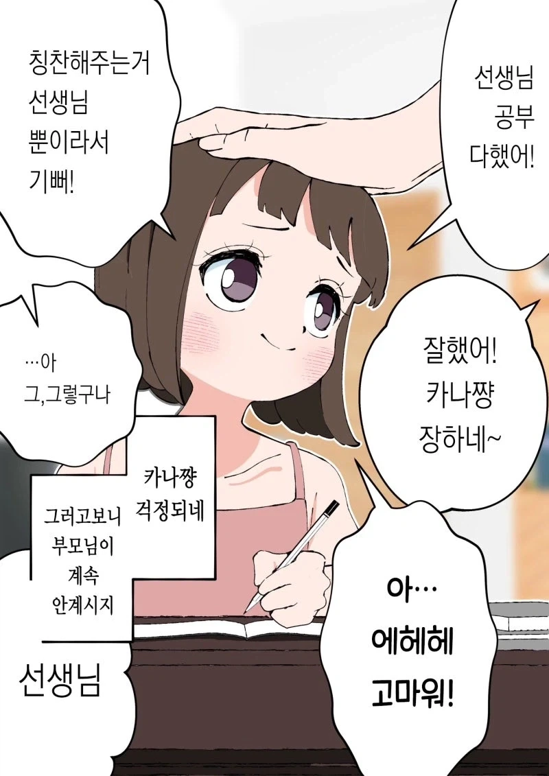 가정교사가 멘헤라 아이를 마구 칭찬한 결과.manhwa