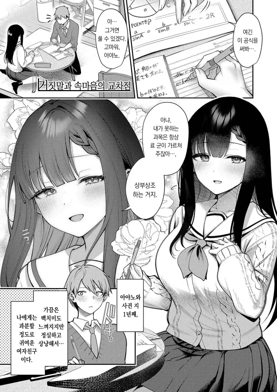 여자친구의 거짓말과 속마음의 교차점.manhwa
