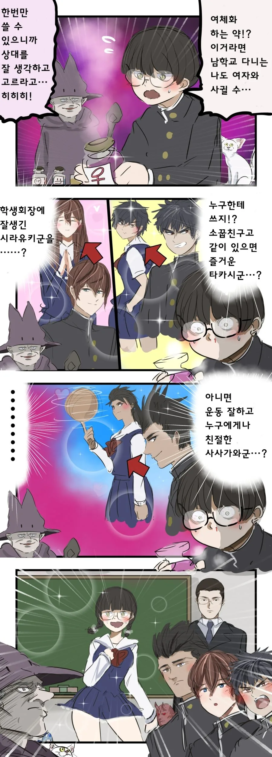 여체화 하는 약을 손에 넣었다 manhwa