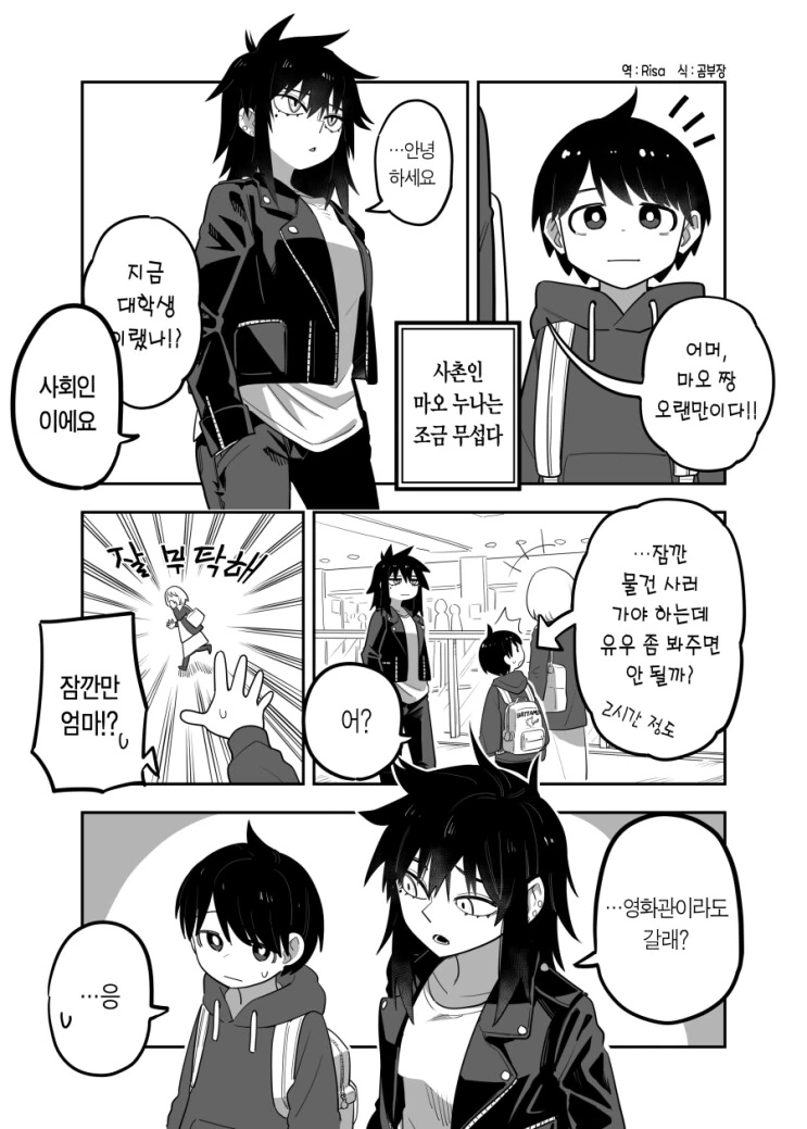 멋있는 사촌누나 만화